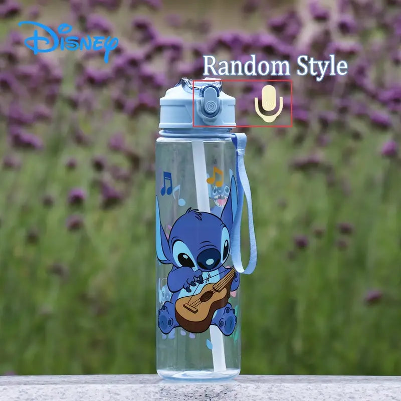 Gourde Sport Disney Stitch 800ml/27oz– Anti-Fuite, Design Cartoon, Léger et Portable – Idéal pour Escalade, Course, Fitness & Cadeau