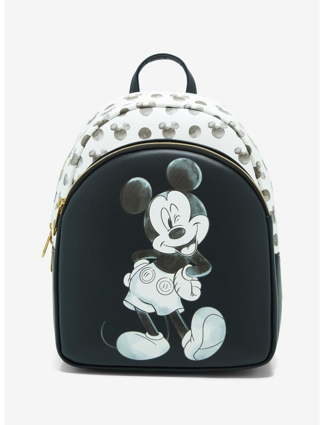 Loungefly Disney Mickey Mouse Black & White Icon Mini Backpack