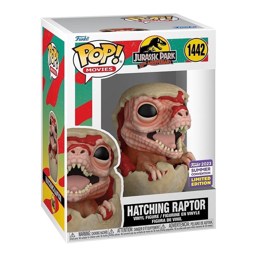 Movies: Jurassic Park 30th Anniversary: Hatching Raptor (2023 Summer Convention Exclusive)