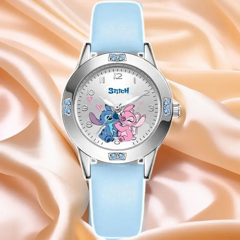 Montre à quartz Disney pour femmes avec Stitch et Mickey Minnie