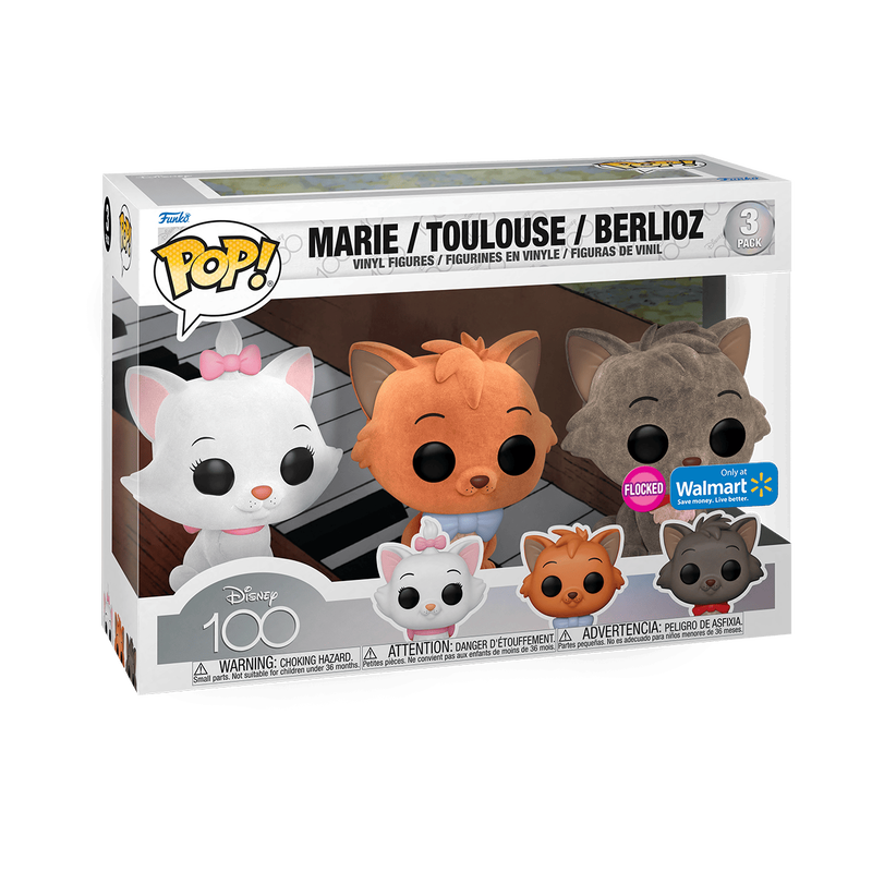 DISNEY POP! THE ARISTOCATS 3-PACK (FLOCKED)