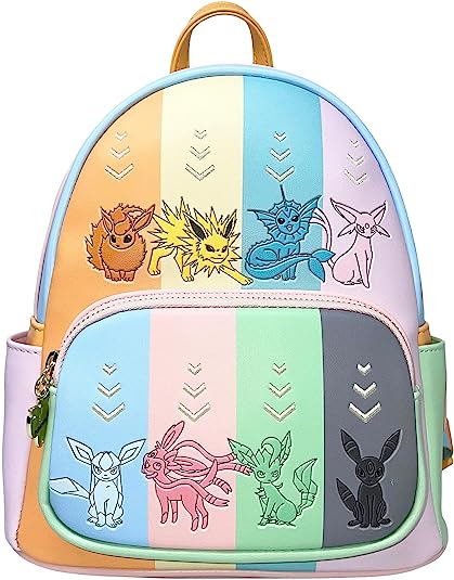 Loungefly Pokemon Eeveelutions Womens Double Strap Shoulder Bag Purse