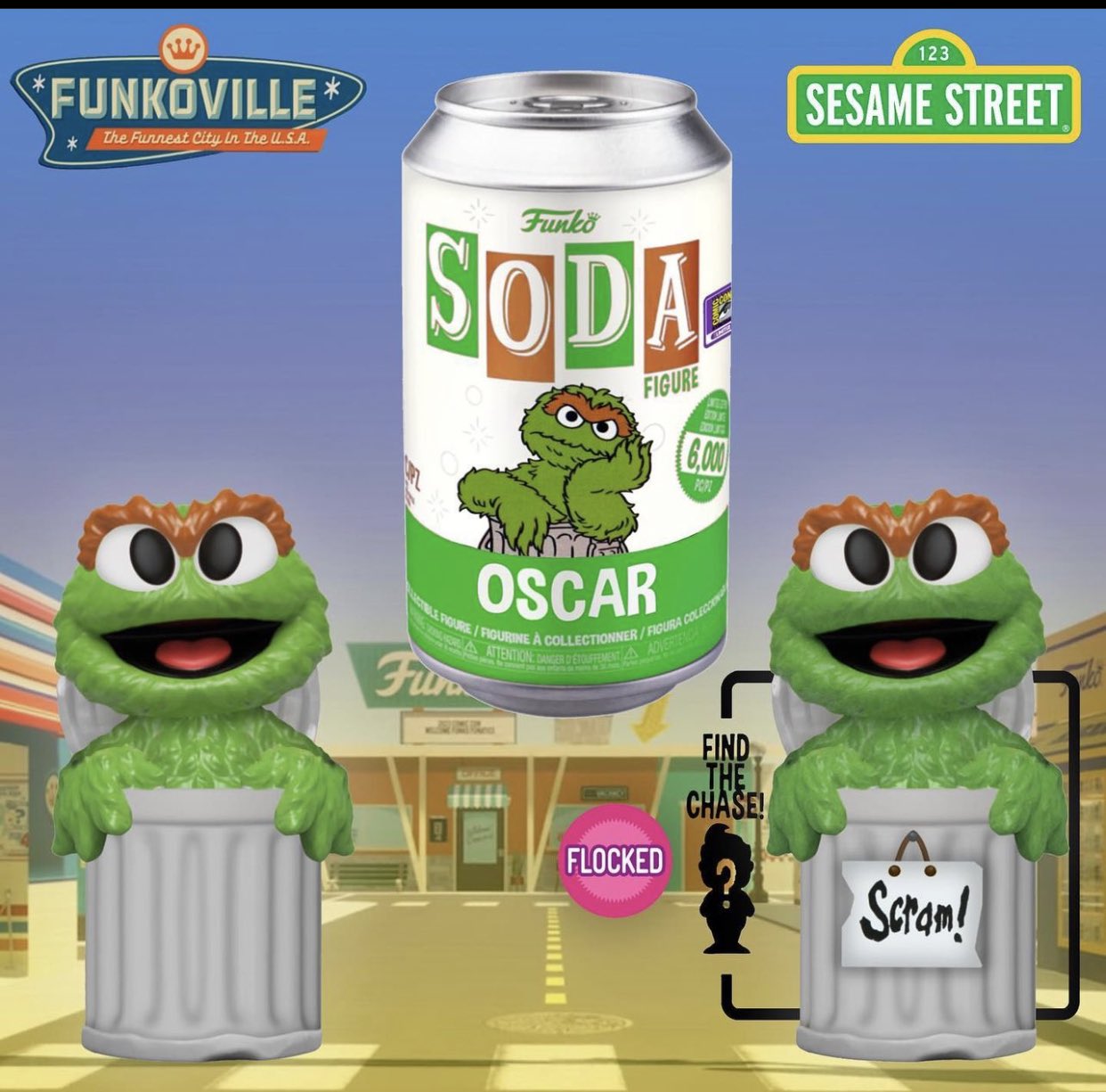 Sesame Street ; Oscar the Grouch Funko Soda (2023 Summer Convention Exclusive)