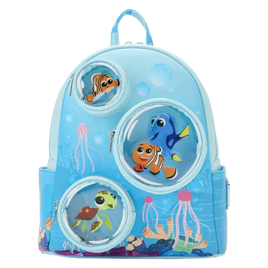 Loungefly Disney Finding Nemo 20th Anniversary Bubble Pockets Mini Backpack