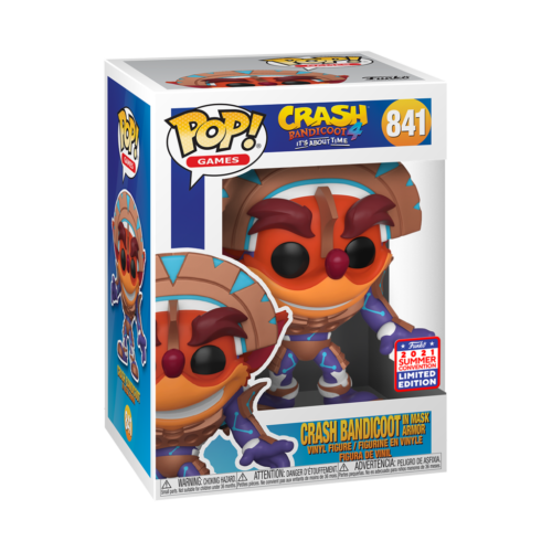 Funko POP! Crash Bandicoot In Mask Armor SDCC Funkon 2021 Limited Edition #841