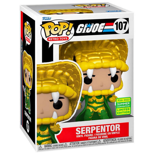 Funko Pop G.I. Joe 107 Serpentor 2022 Summer Convention Exclusive