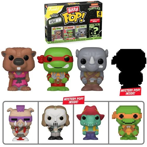Teenage Mutant Ninja Turtles Comics Splinter Bitty Pop! Mini-Figure 4-Pack