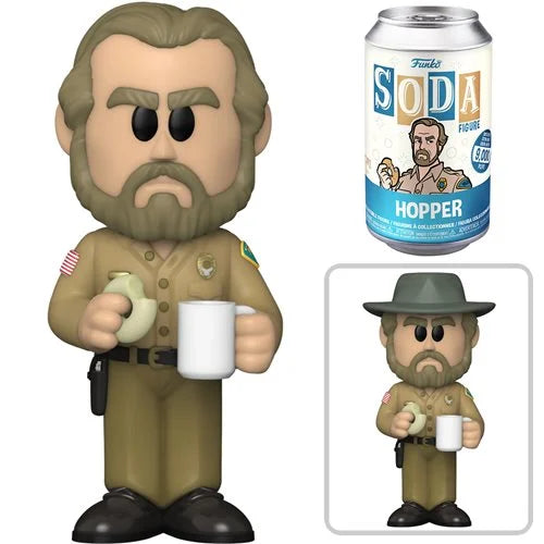 Stranger Things Hopper Vinyl Funko Soda Figure (Chance Of Chase)