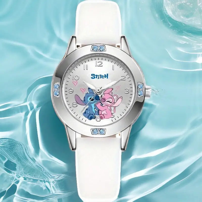 Montre à quartz Disney pour femmes avec Stitch et Mickey Minnie