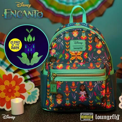 Encanto Familia Madrigal Glow-in-the-Dark Mini-Backpack- Entertainment Earth Exclusive