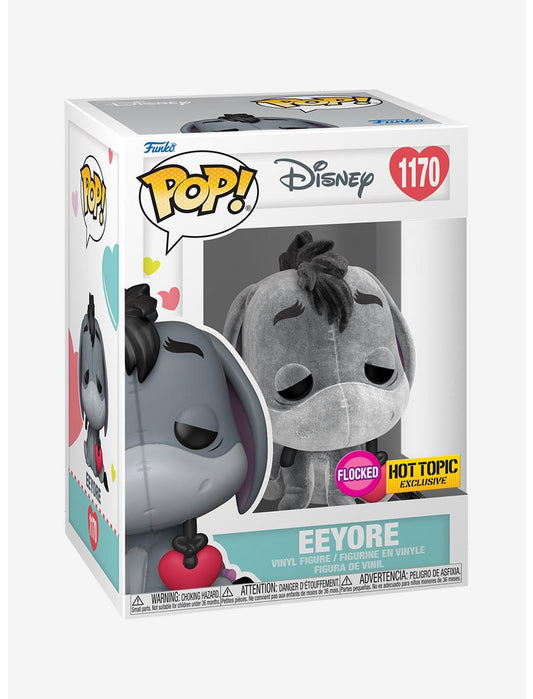 Funko Disney Winnie The Pooh Pop! Eeyore Flocked Vinyl Figure Hot Topic Exclusive