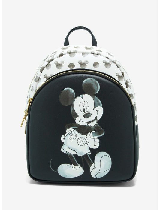 Loungefly Disney Mickey Mouse Black & White Icon Mini Backpack