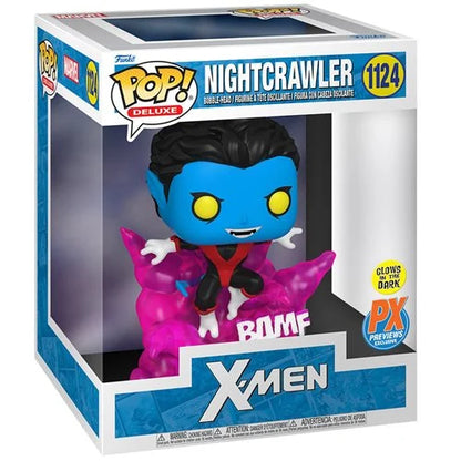 X-Men Teleporting Nightcrawler Glow-in-the-Dark Deluxe Pop! Vinyl Figure - Previews Exclusive