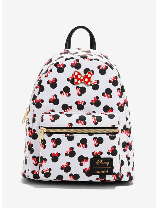 Loungefly Disney Minnie Mouse Heads Mini Backpack
