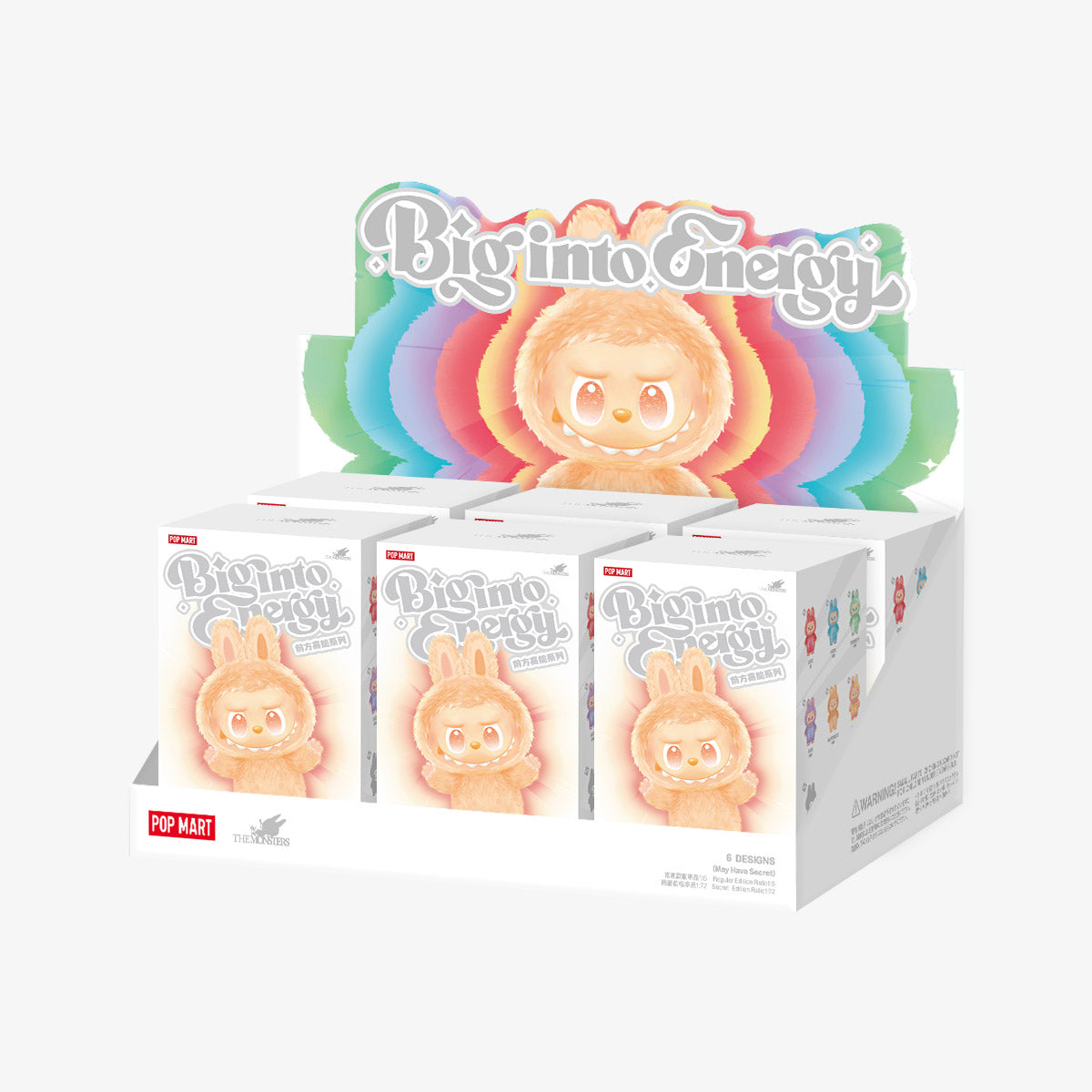 Labubu x THE MONSTERS Big into Energy Series-Vinyl Plush Pendant - Whole Set