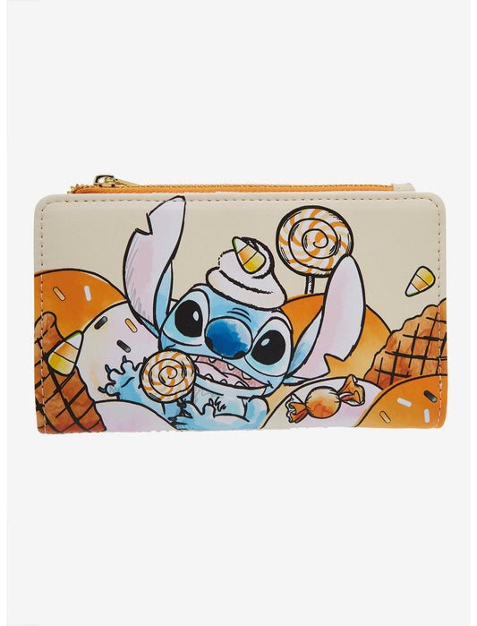Loungefly Disney Lilo & Stitch Candy Corn Sundae Stitch Wallet - BoxLunch Exclusive