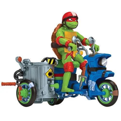 Teenage Mutant Ninja Turtles: Mutant Mayhem Movie Battle Cycle with Raphael Figure
