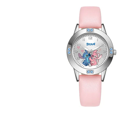Montre à quartz Disney pour femmes avec Stitch et Mickey Minnie