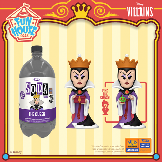 WonderCon 2023 Reveals: Vinyl SODA 3-Liter: Disney Villains – Evil Queen with CHASE