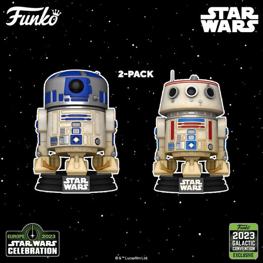 Funko Star Wars Celebration 2023 Reveals: POP! Vinyl: STAR WARS™ – R2D2 & R5D4 2-Pack!