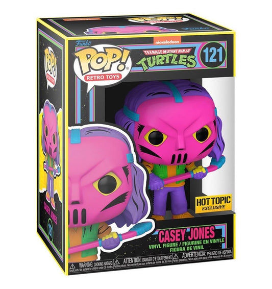 Hot Topic exclusive Casey Jones Blacklight Funko POP