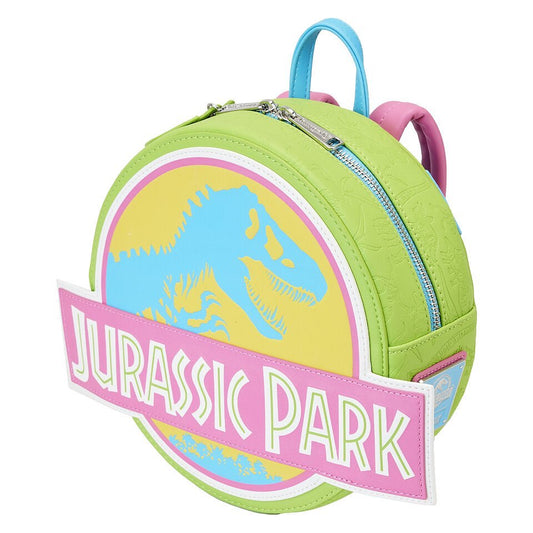 Jurassic Park 30th Anniversary Loungefly SDCC 2023 Neon Glow in the Dark Mini Backpack