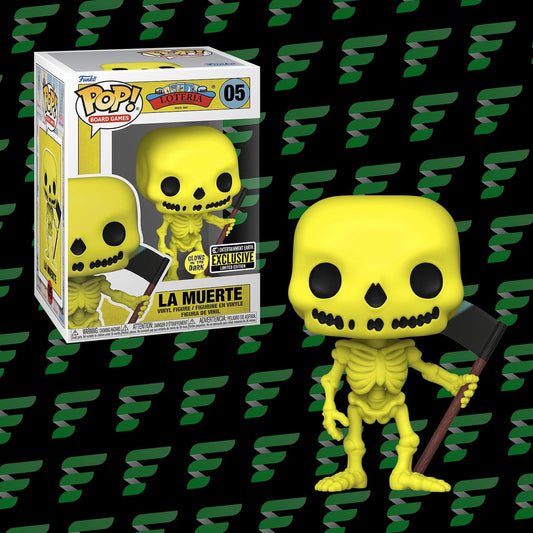 Entertainment Earth Exclusive Glow in the Dark La Muerte Pop! Loteria Vinyl Figure
