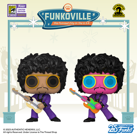 Pop! Jimi Hendrix Blacklight (SDCC 2023 Convention Exclusive)