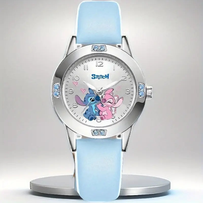 Montre à quartz Disney pour femmes avec Stitch et Mickey Minnie