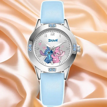 Montre à quartz Disney pour femmes avec Stitch et Mickey Minnie