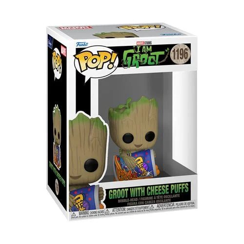 I Am Groot with Cheese Puffs Pop! Vinyl Figure