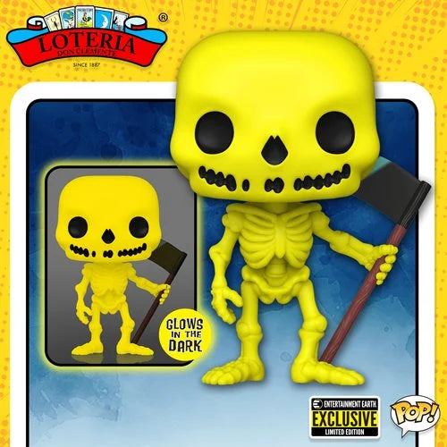 Loteria La Muerte Glow-in-the-Dark Pop! Vinyl Figure - Entertainment Earth Exclusive