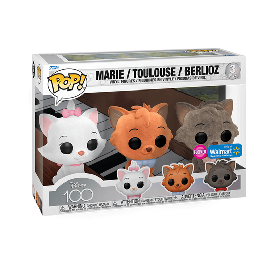 DISNEY POP! THE ARISTOCATS 3-PACK (FLOCKED)