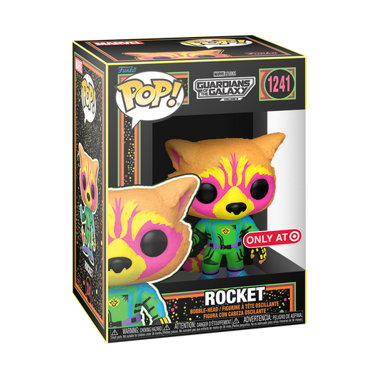 MARVEL POP! ROCKET (BLACK LIGHT)