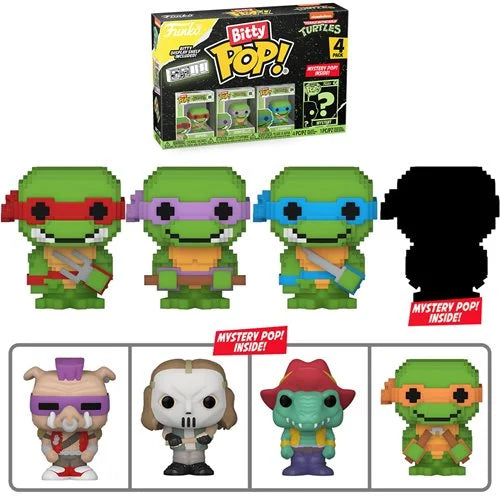 Teenage Mutant Ninja Turtles 8-Bit Bitty Pop! Mini-Figure 4-Pack