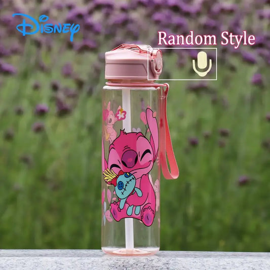 Gourde Sport Disney Stitch 800ml/27oz– Anti-Fuite, Design Cartoon, Léger et Portable – Idéal pour Escalade, Course, Fitness & Cadeau