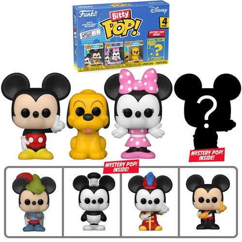 Disney Classics Mickey Mouse Bitty Pop! Mini-Figure 4-Pack