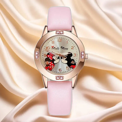 Montre à quartz Disney pour femmes avec Stitch et Mickey Minnie