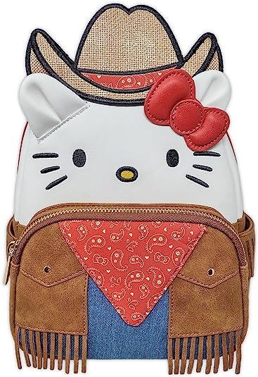 Loungefly Sanrio Hello Kitty Western Cosplay Womens Double Strap Shoulder Bag Purse