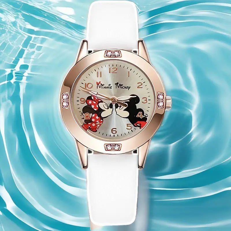 Montre à quartz Disney pour femmes avec Stitch et Mickey Minnie