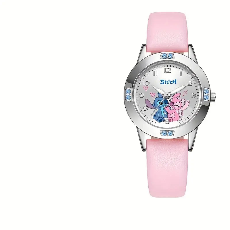 Montre à quartz Disney pour femmes avec Stitch et Mickey Minnie