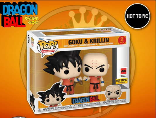 Funko Pop! Animation: Dragon Ball - Goku & Krillin (2 Pack) Anime Expo 2023 / Hot Topic Shared Exclusive