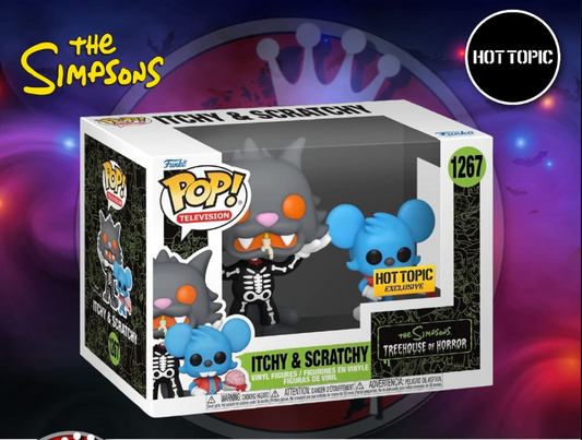 Funko Pop! Television: The Simpsons Treehouse of Horror - Itchy & Scratchy - Hot Topic Exclusive
