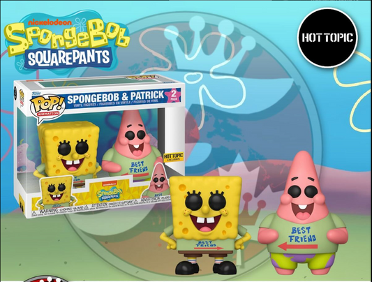 Funko Pop! Animation: Spongebob Squarepants - Spongebob & Patrick - Hot Topic Exclusive