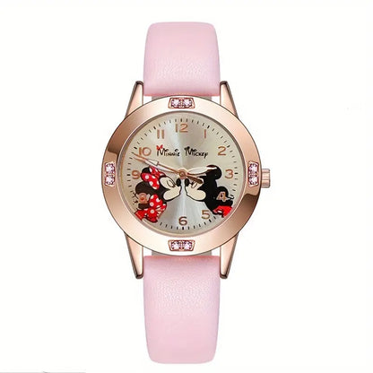 Montre à quartz Disney pour femmes avec Stitch et Mickey Minnie