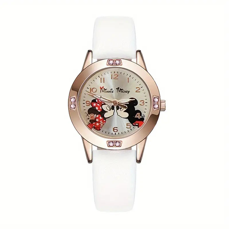 Montre à quartz Disney pour femmes avec Stitch et Mickey Minnie