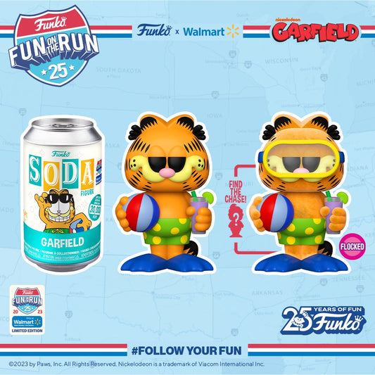 Fun on the Run Exclusive Garfield Funko Vinyl SODA - L.E 30000