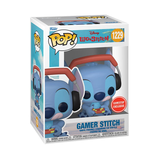 Funko POP! Lilo and Stitch Gamer Stitch 3.35-in Vinyl Figure GameStop Exclusive