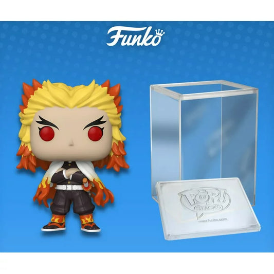 Funko Pop! Animation: Demon Slayer – Kyojuro Rengoku (Glow) Vinyl Figure (Walmart Exclusive) (+ Pop! Protector)