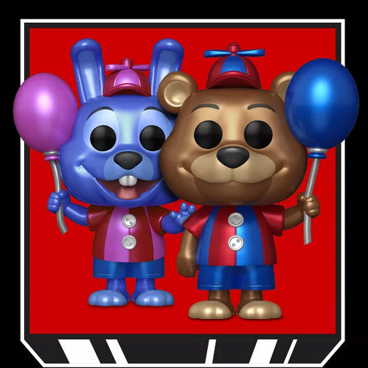 Funko Pop Five Nights at Freddy's  Freddy Ballon et Bonnie Ballon - 2Pack (Target Exclusive) (TARGETCON 2023)